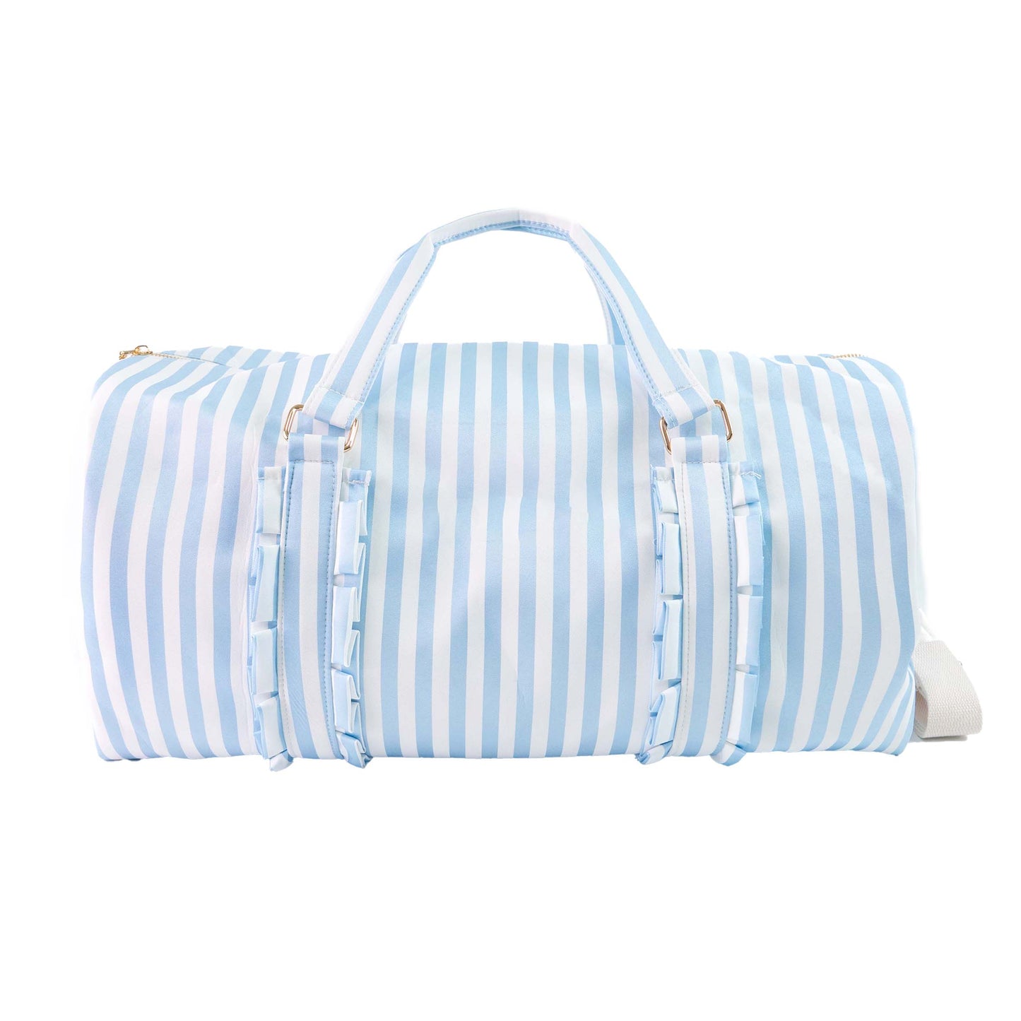 Loveshack Style Striped Duffle Bag with Personalized Name for Travel Overnight - MTWORLDKIDS.COM