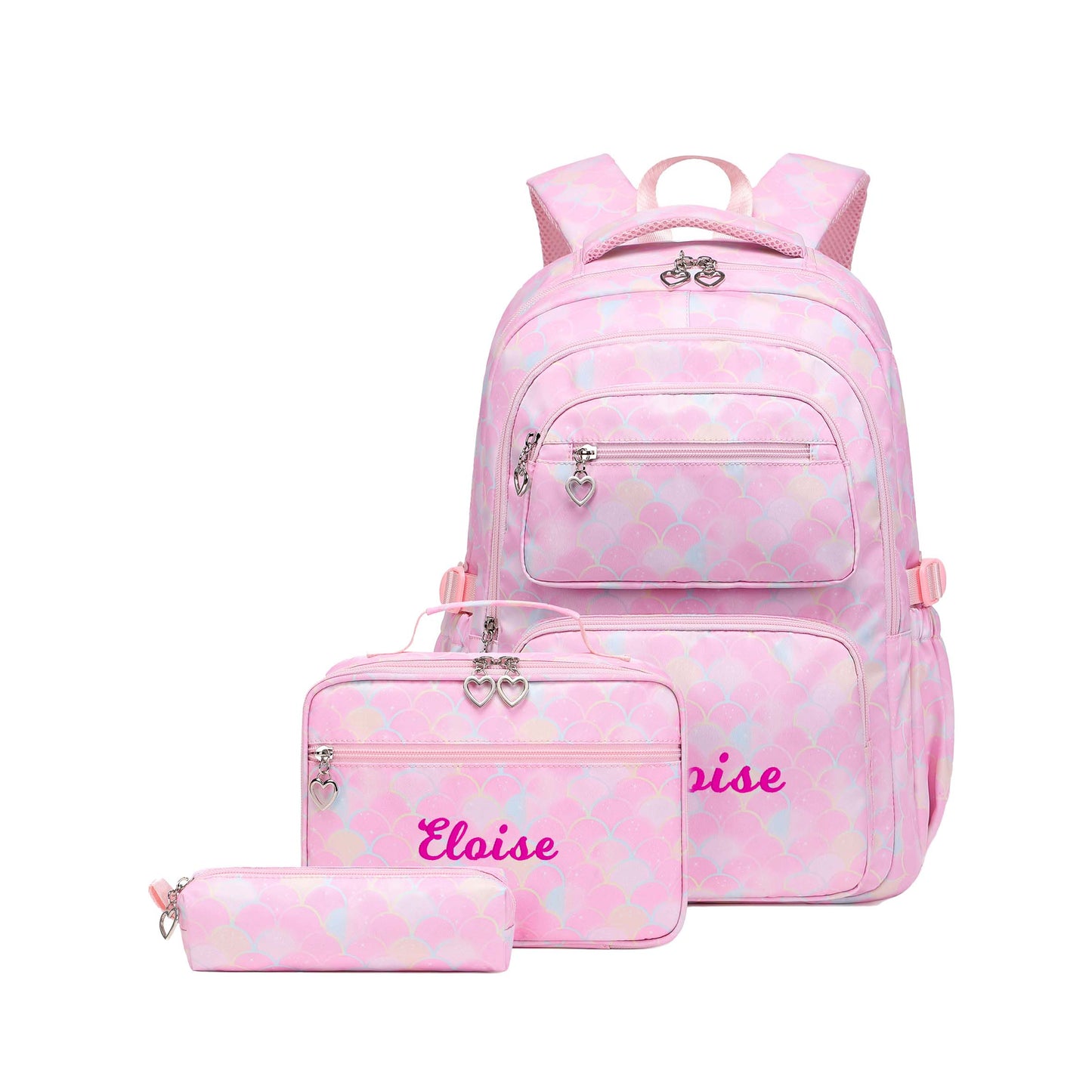 Kids 6 in 1 School Backpack with Lunch Bag and Pencil Case Preschool Kindergarten Bookbag Set - MTWORLDKIDS.COM