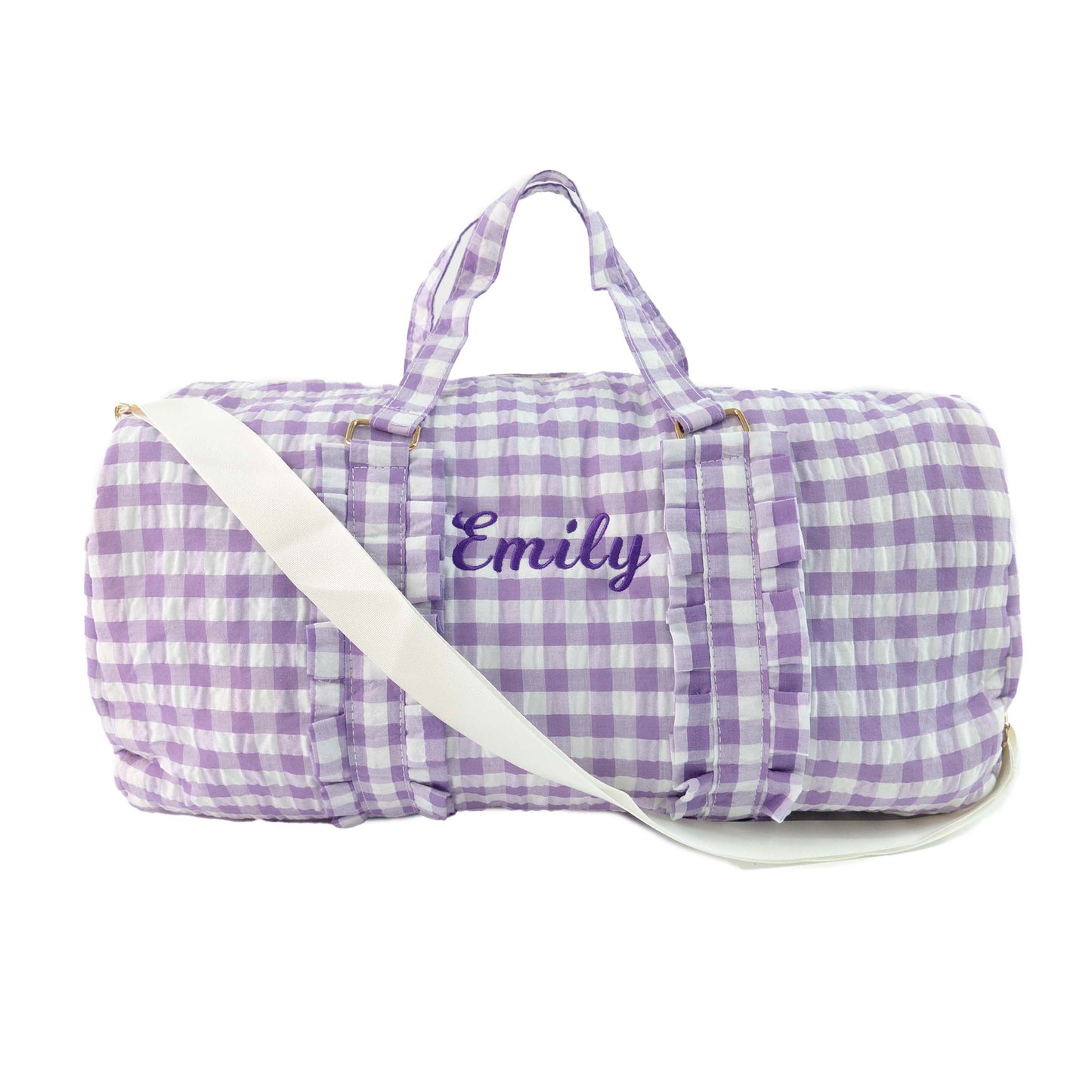 Pink Gingham Weekender Duffle - MTWORLDKIDS.COM