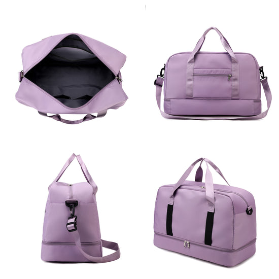 Personalized Water-resistant Women Weekender Overnight Bag, Custom Gym Duffle Bag,Travel Bag - MTWORLDKIDS.COM