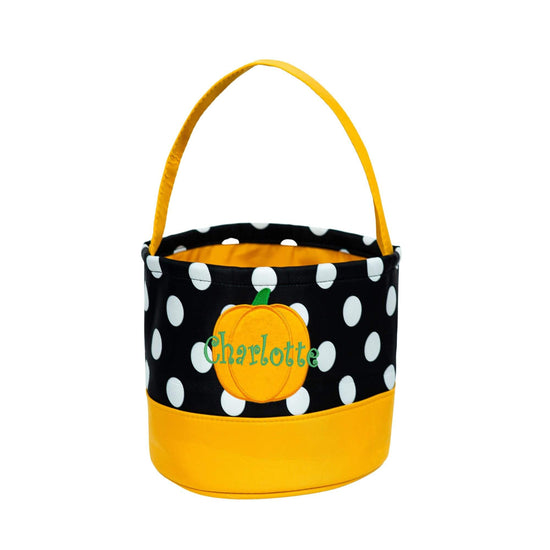 Halloween Canvas Bucket for Kids- Bat - MTWORLDKIDS.COM