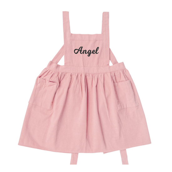 Kid's Apron With Personalized Embroidery (Classic) - MTWORLDKIDS.COM