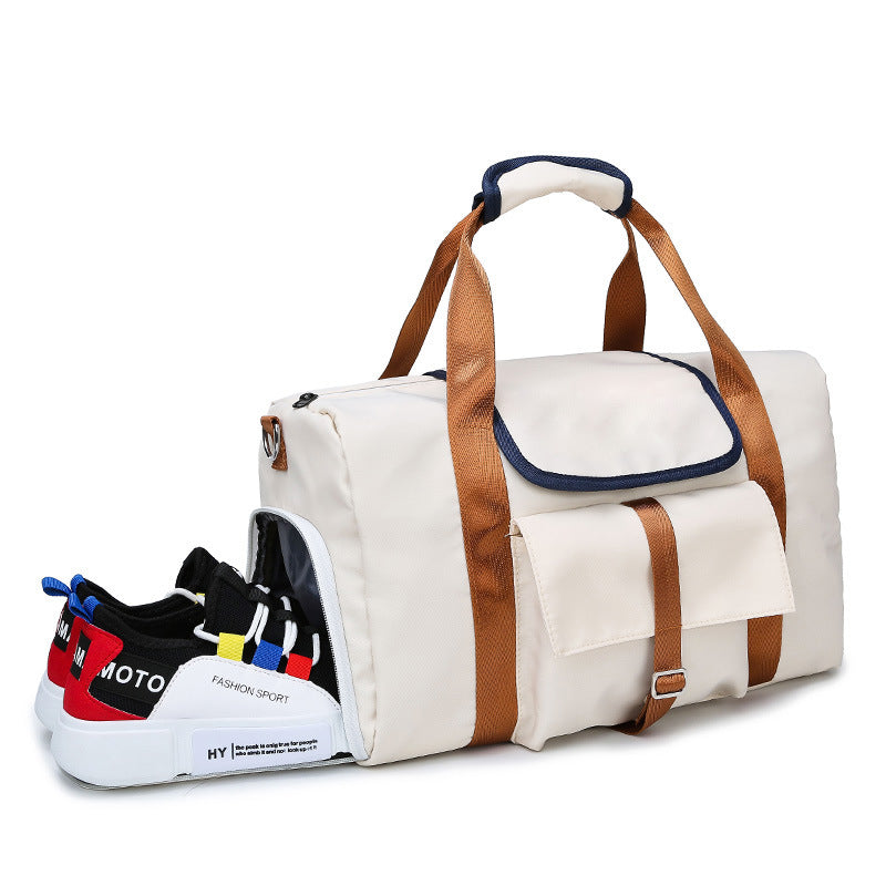 Oxford Multi-functional Duffel Bag Monogram Weekender Bag Support Custom - MTWORLDKIDS.COM