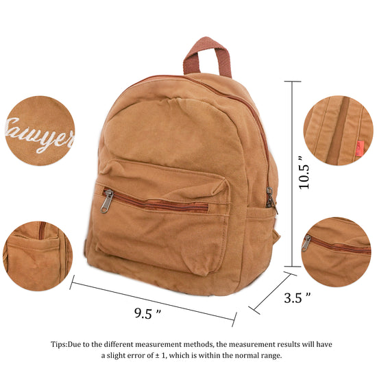 Vintage Canvas Backpack for School and Adventures - MTWORLDKIDS.COM