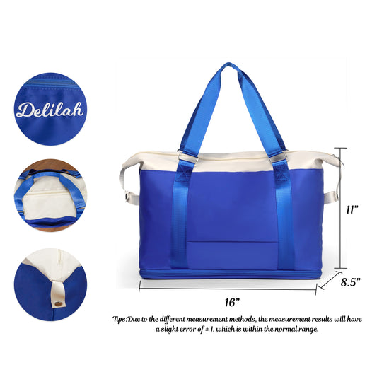 Large Expandable Tote Bag for Women Travel Gym Weekend - MTWORLDKIDS.COM