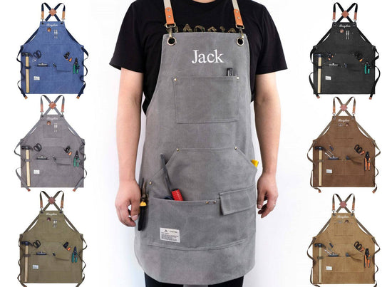 Canvas Tool Apron With Cross Straps - MTWORLDKIDS.COM