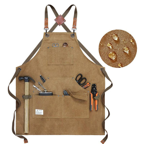 Canvas Tool Apron With Cross Straps - MTWORLDKIDS.COM