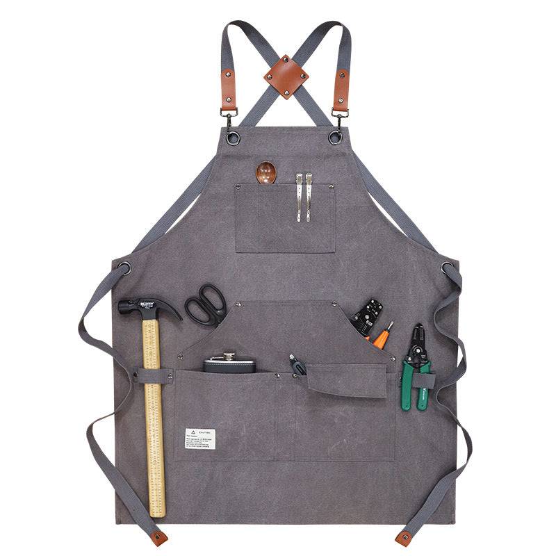 Canvas Tool Apron With Cross Straps - MTWORLDKIDS.COM