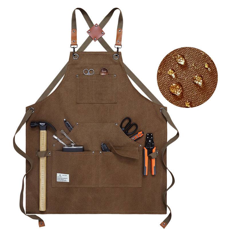 Canvas Tool Apron With Cross Straps - MTWORLDKIDS.COM