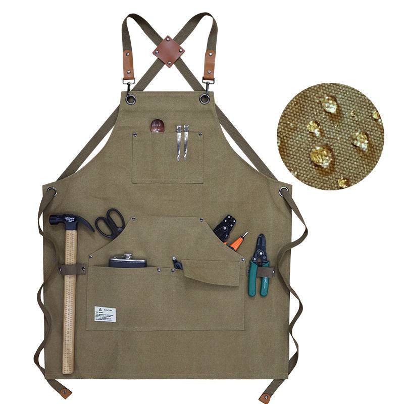 Canvas Tool Apron With Cross Straps - MTWORLDKIDS.COM