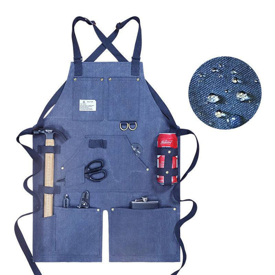 Waxed Canvas Carpenter Apron - MTWORLDKIDS.COM