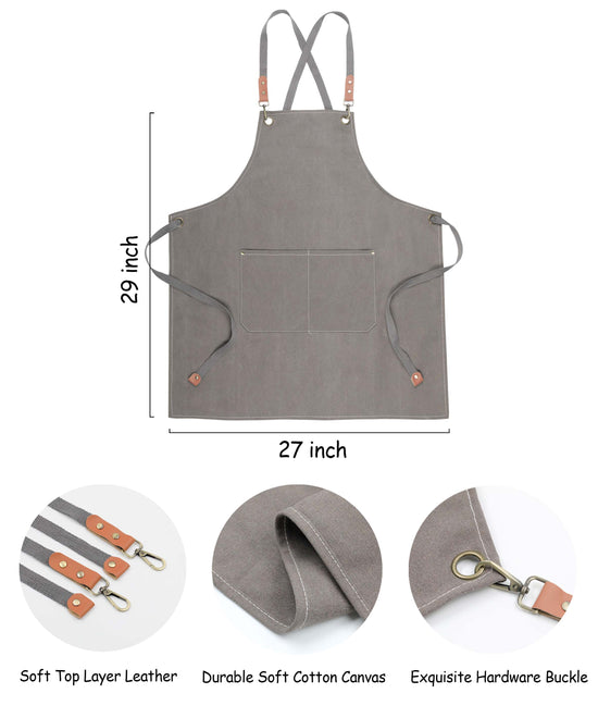 Canvas Apron Thickened Work Covers Comfortable Working Accessory Housework Apron - MTWORLDKIDS.COM