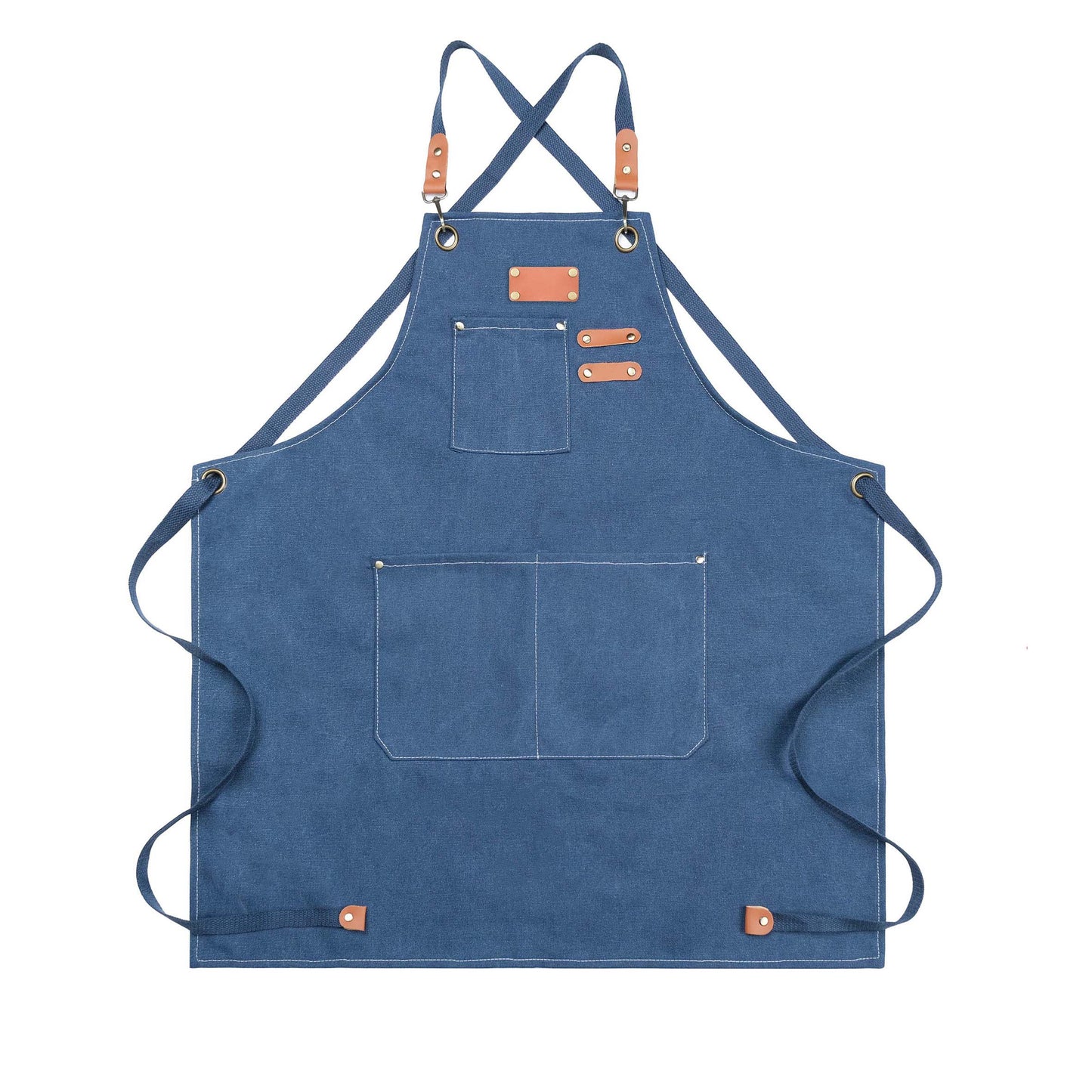 Work Apron Canvas Apron Workshop Tool Apron with Adjustable Straps - MTWORLDKIDS.COM