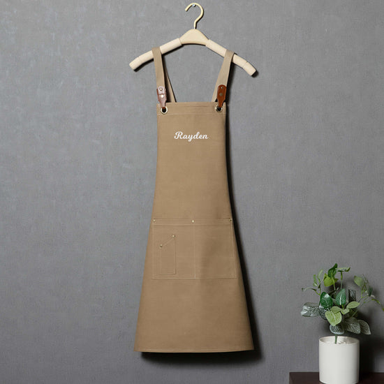 Personalized Canvas Apron for Culinary Experts - MTWORLDKIDS.COM