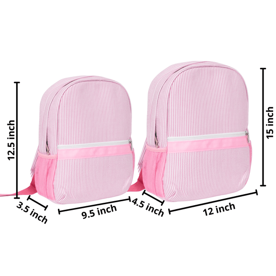 Seersucker Preppy Backpack - MTWORLDKIDS.COM