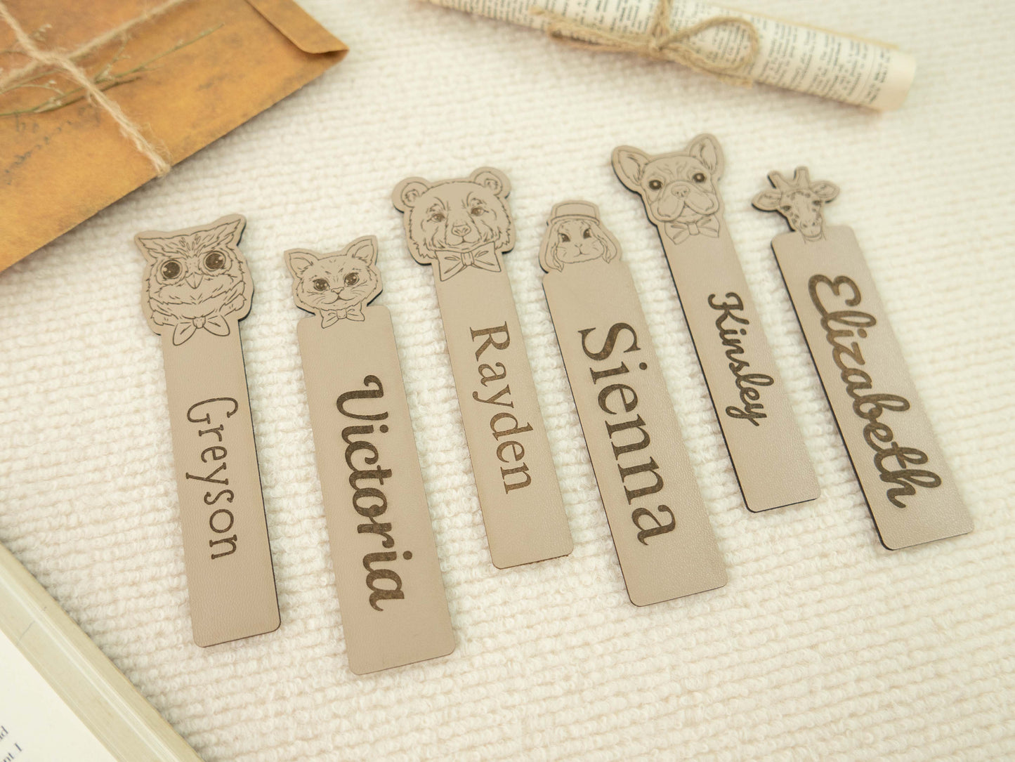 Leather Animal Bookmark - MTWORLDKIDS.COM