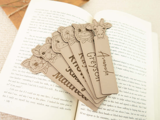 Leather Animal Bookmark - MTWORLDKIDS.COM