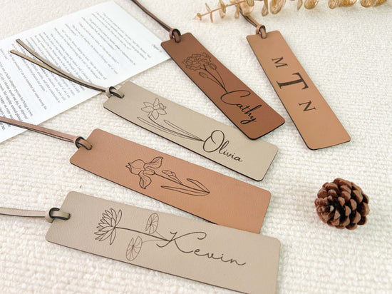 Personalized Birth Flower Bookmark - MTWORLDKIDS.COM