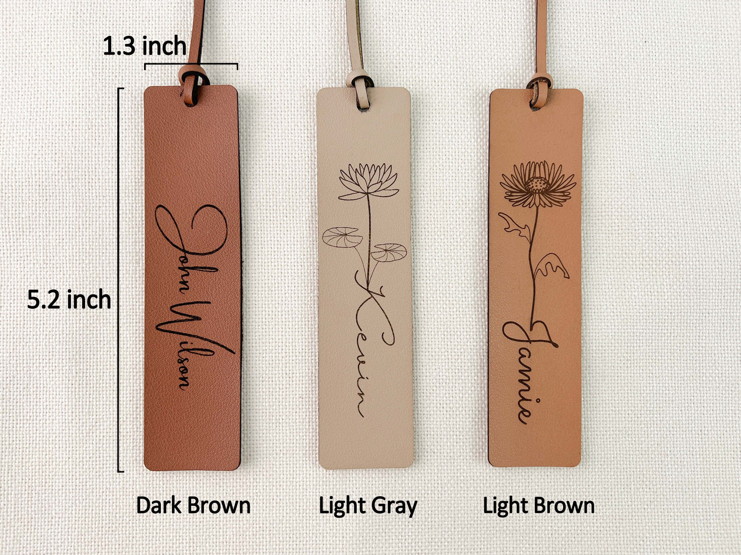 Personalized Birth Flower Bookmark - MTWORLDKIDS.COM