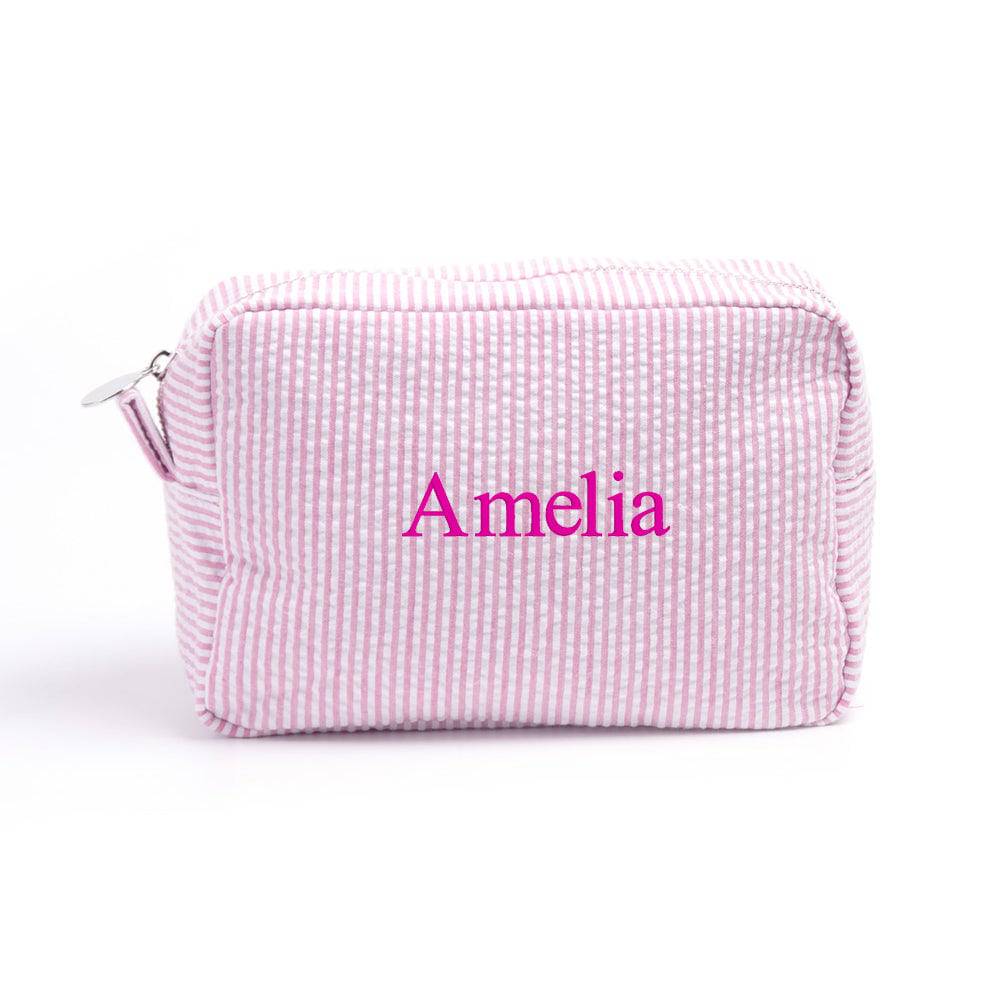 Seersucker Toiletry Bag - MTWORLDKIDS.COM