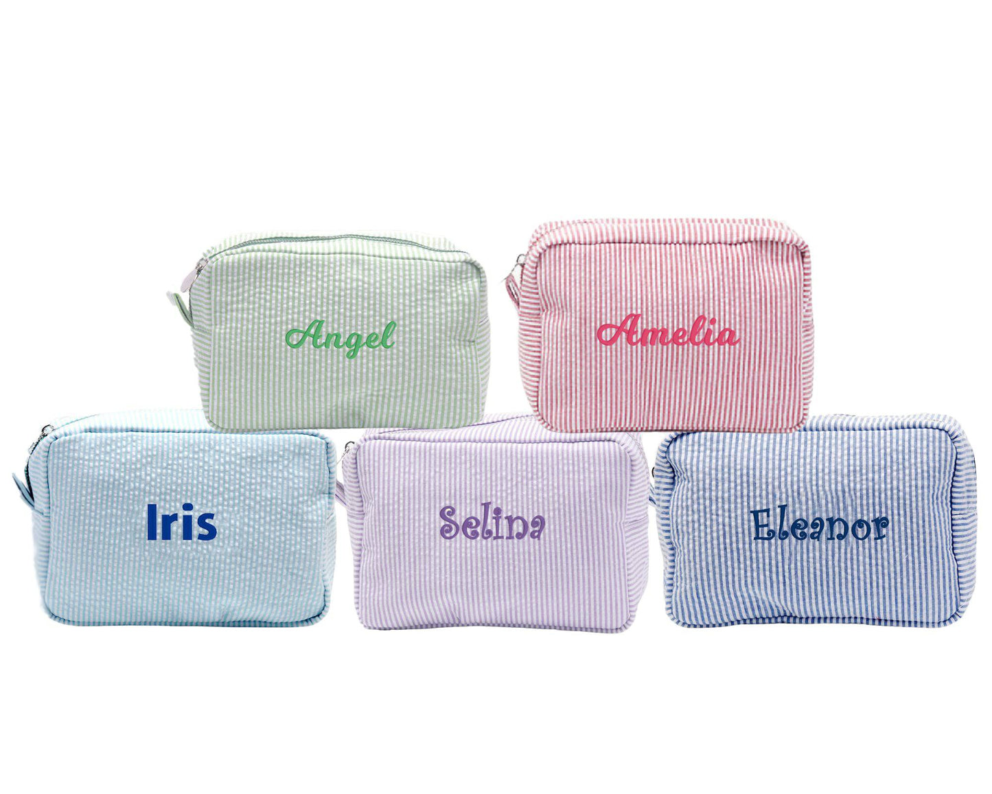 Seersucker Toiletry Bag - MTWORLDKIDS.COM