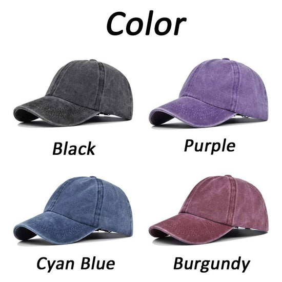 Washed Vintage Baseball Cap - MTWORLDKIDS.COM