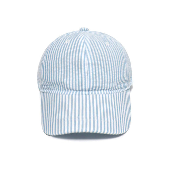 Adorable Kid's Baseball Cap - Light Blue Stripe