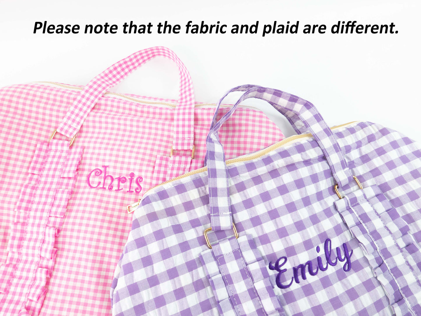 Pink Gingham Weekender Duffle - MTWORLDKIDS.COM