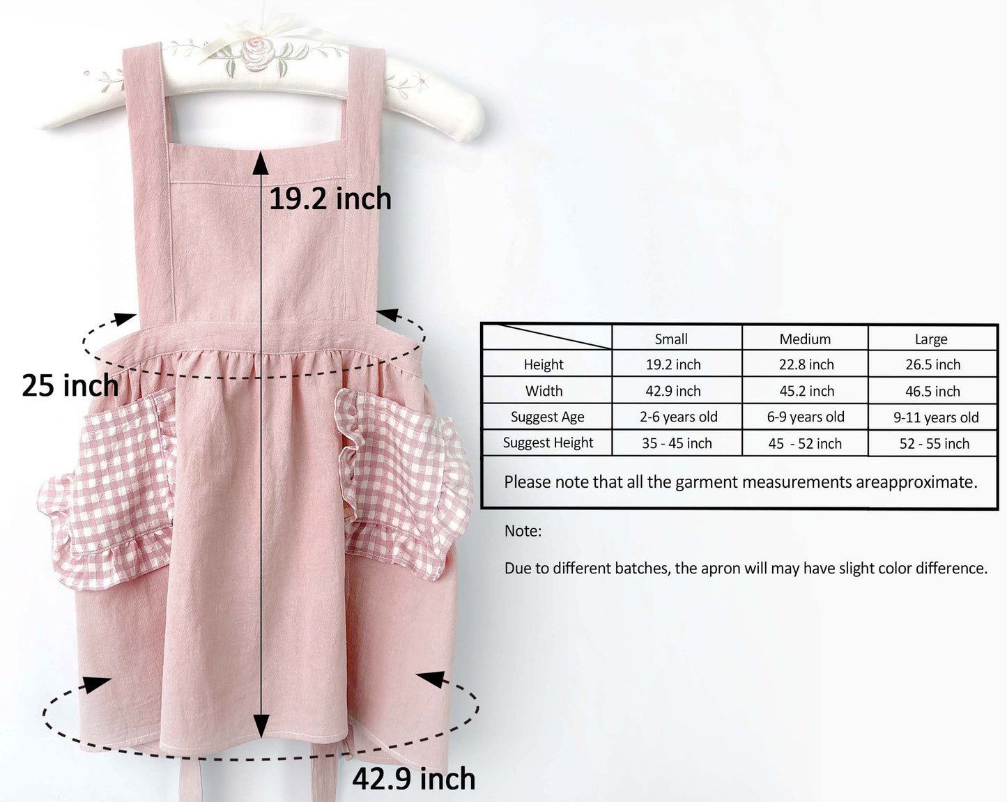 Kids Apron with Plaid Pockets - MTWORLDKIDS.COM