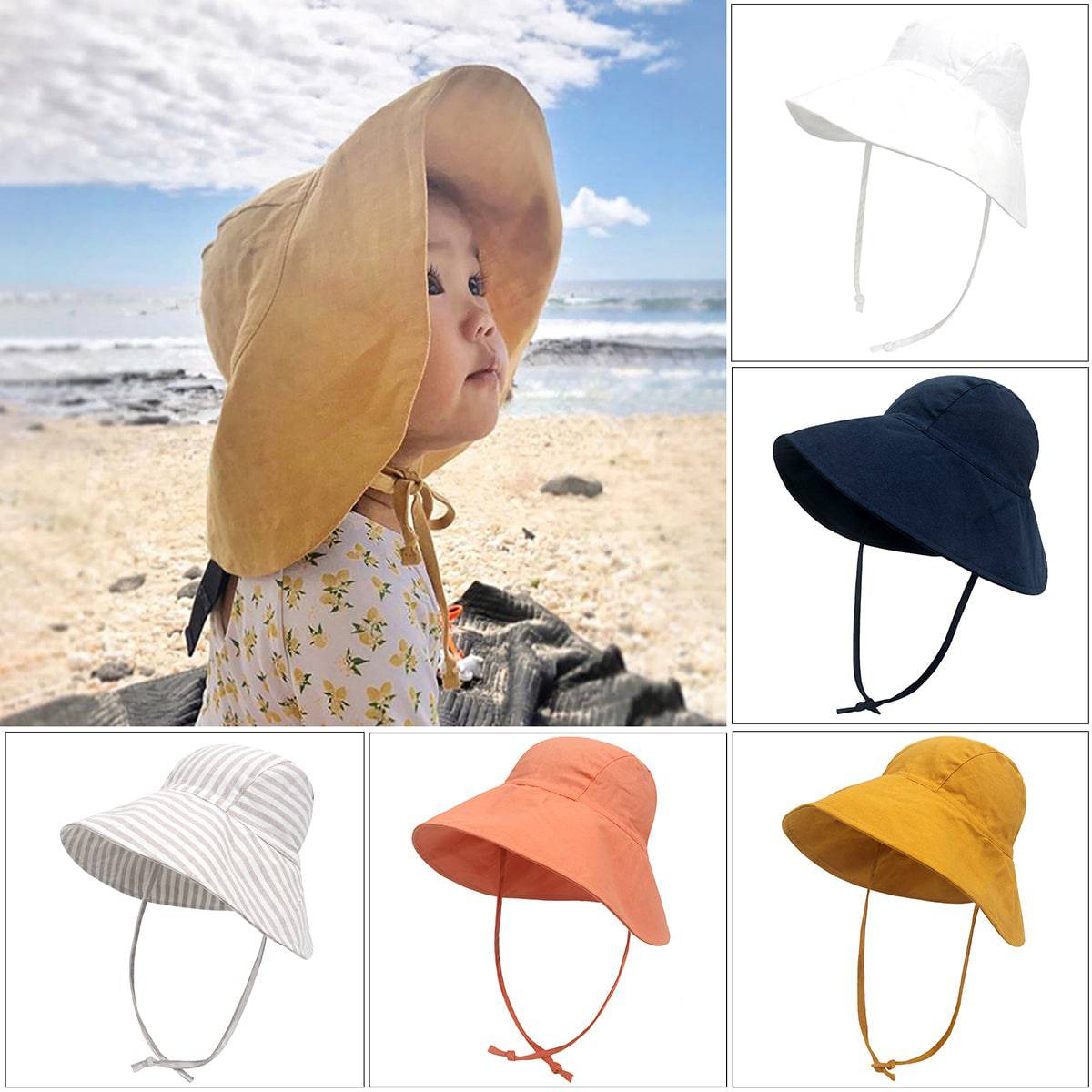 Personalized Sun Hat for Kids Anti-UV Sun Hats - MTWORLDKIDS.COM