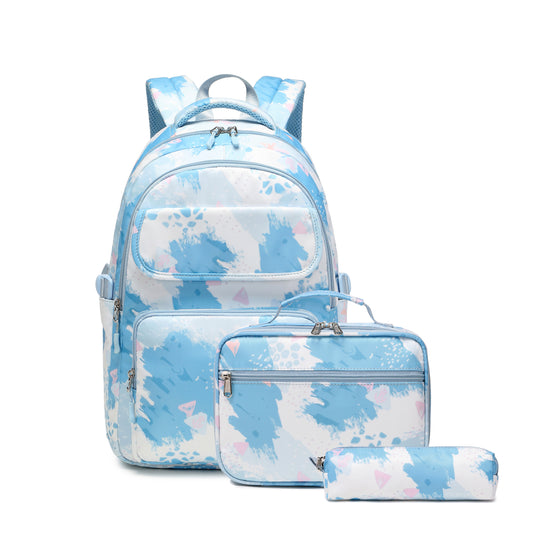 Backpack for Girls Boys Kids School Backpack with Lunch Box and Pencil Case Preschool Kindergarten Bookbag Set - MTWORLDKIDS.COM