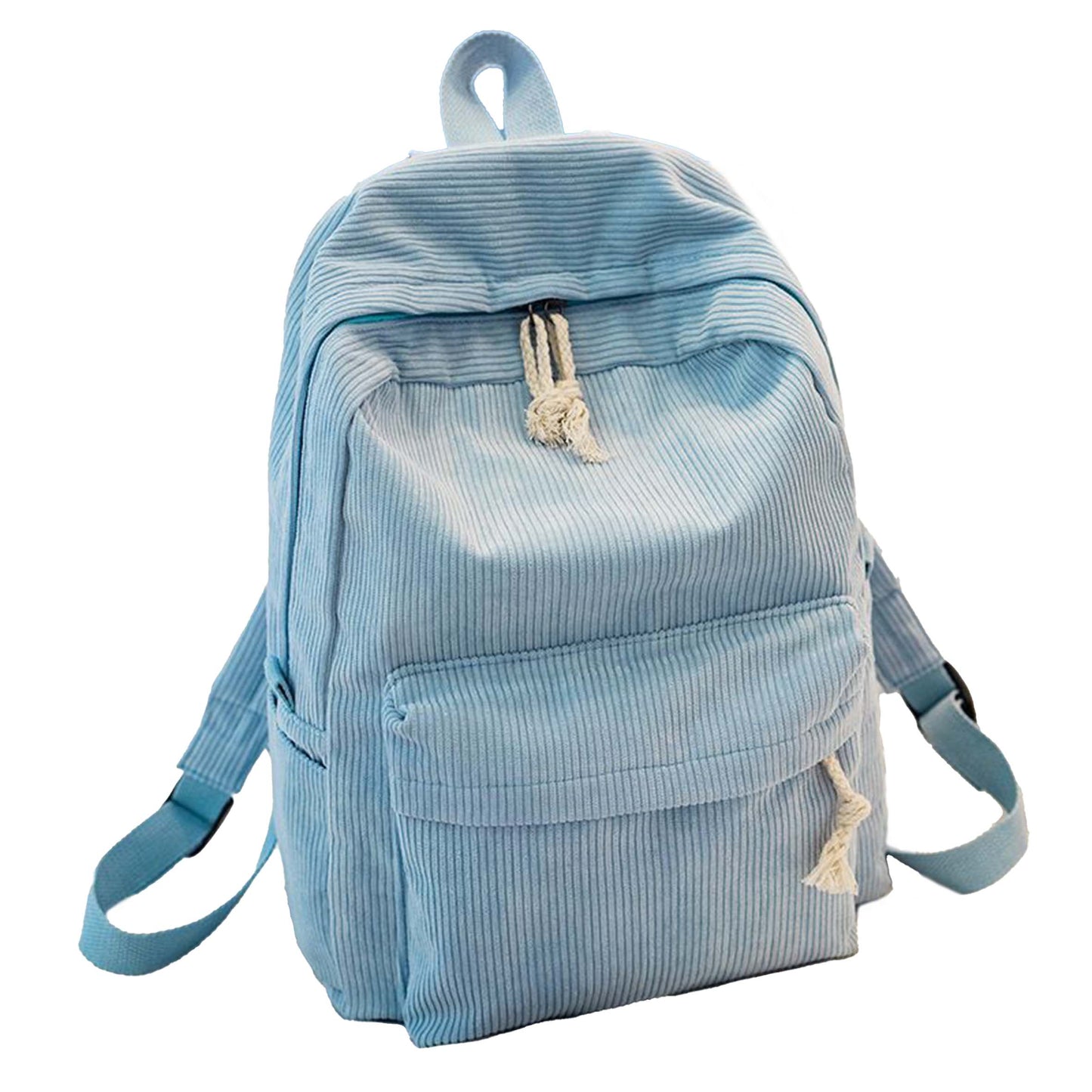 Corduroy School Backpack for Kids Girls Women Casual High School College Work Travel Shoulder Bag - MTWORLDKIDS.COM