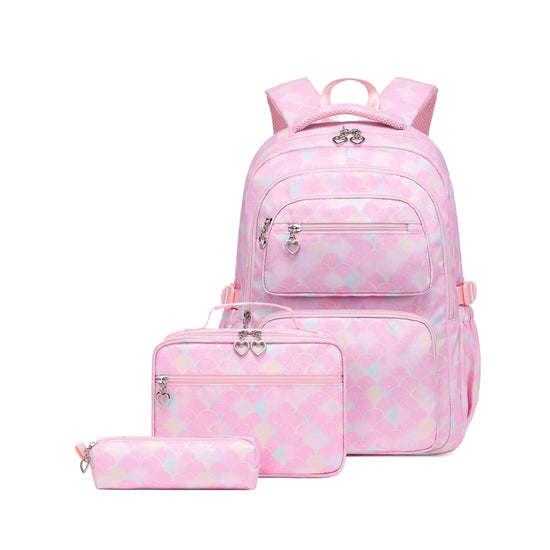 Kids 6 in 1 School Backpack with Lunch Bag and Pencil Case Preschool Kindergarten Bookbag Set - MTWORLDKIDS.COM