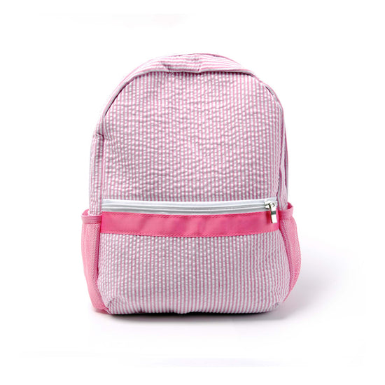 Seersucker Preppy Kids Backpacks - MTWORLDKIDS.COM